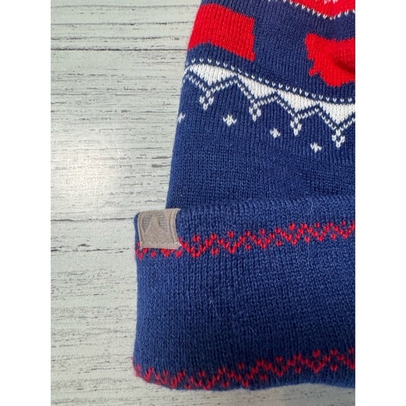 NEW Cirque Montana Blue-Red-White Grand Beanie Soft Knit Cap Unisex One Size - Picture 4 of 8